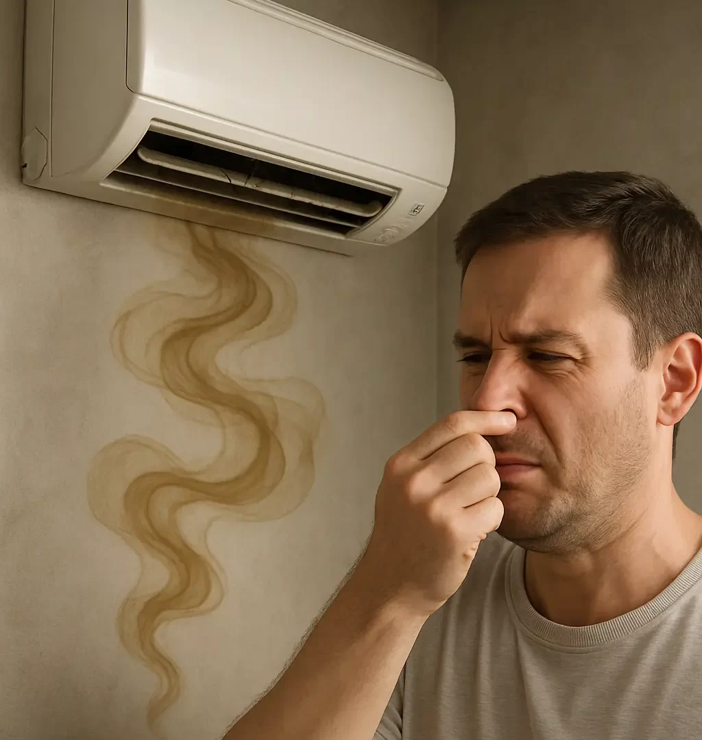 چرا کولر گازی بوی بد می دهد؟