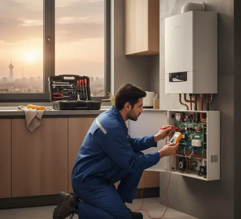 قیمت سرویس پکیج دیواری