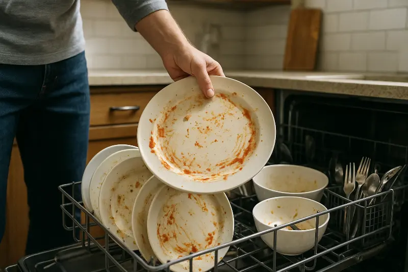 شستن ظروف در ماشین ظرفشویی