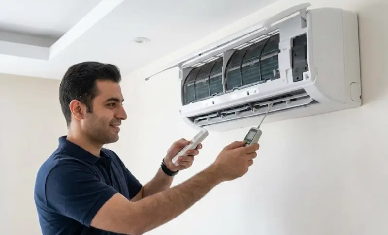 تست نهایی نصب کولر گازی